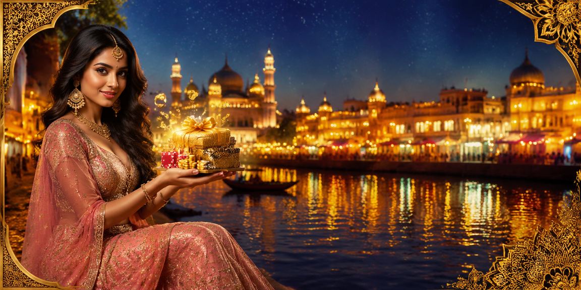 Bollywood style casino welcoming new players in Lucknow old city at night